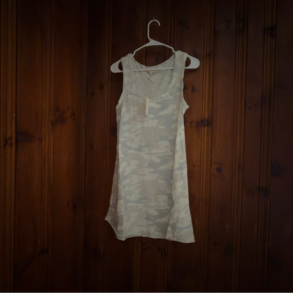 NWT Z Supply Gray Camouflage Tank Dress Size Medium